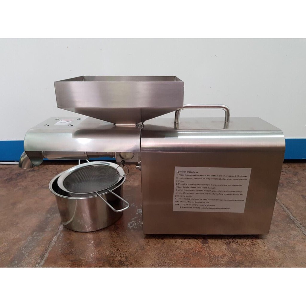 Máy ép dầu thực vật gia đình GD09, máy ép dầu công nghệ Đức công suất 5-6kg/h