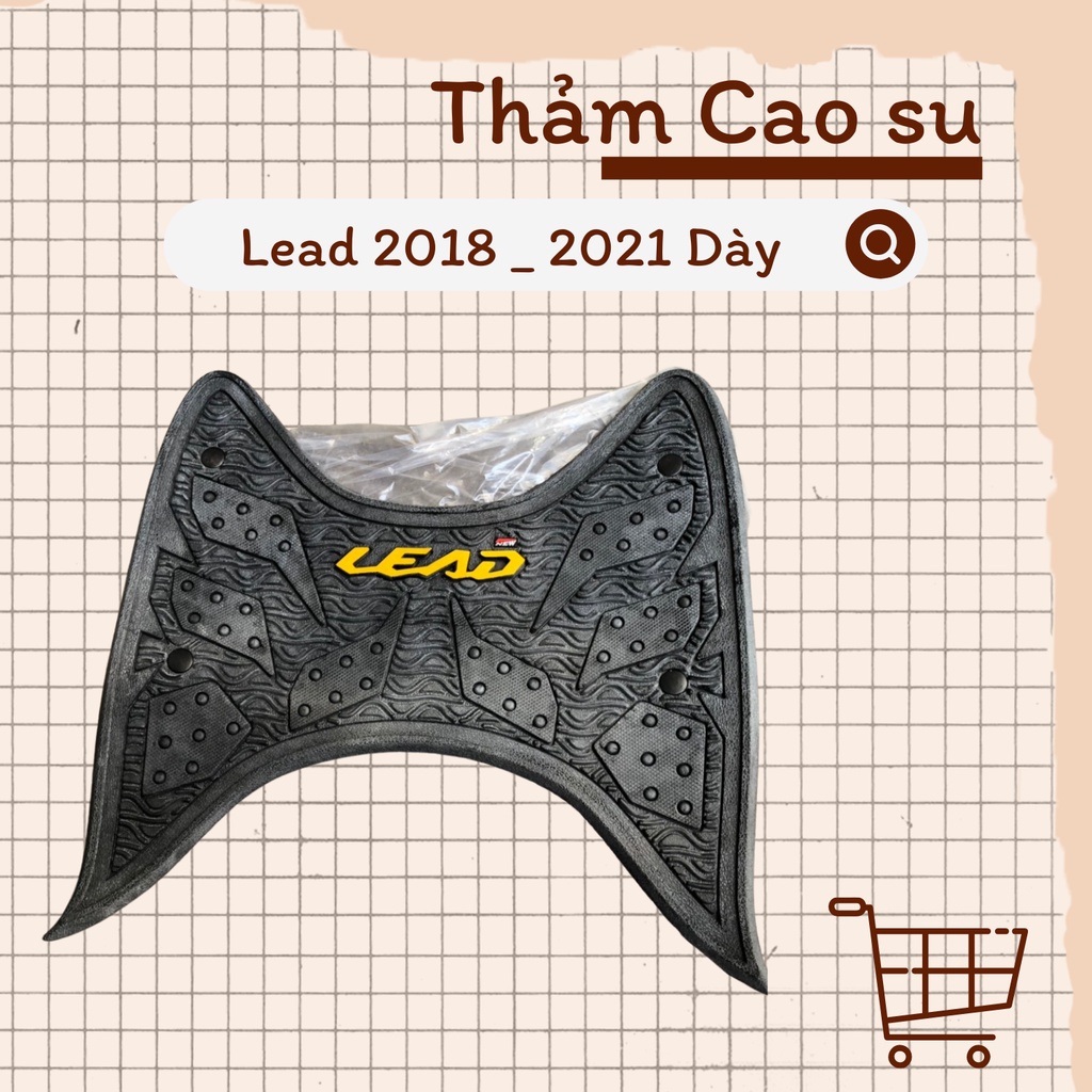 Thảm lót chân cao su xe AB, Click 125/150, Vario 150, Lead, Vision DÀY.