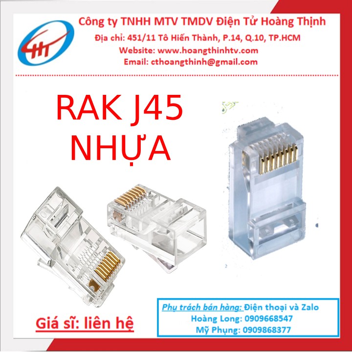 HẠT MẠNG J45 BỌC NHỰA - 100 con
