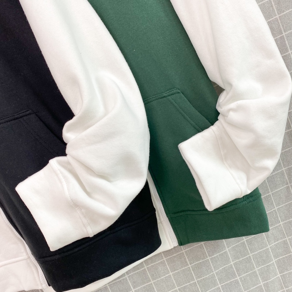 Áo Khoác Hoodie Form Rộng Phối Zip Unisex BOA NỈ Bông  - Tuni Store