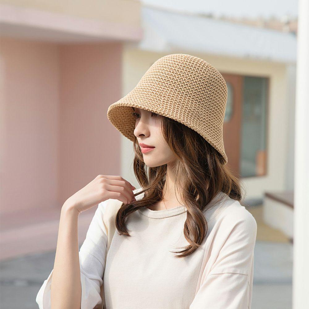 Nón Tai Bèo Chống Nắng Màu Trơn Thời Trang Đi Xe Đạp Ngoài Trời