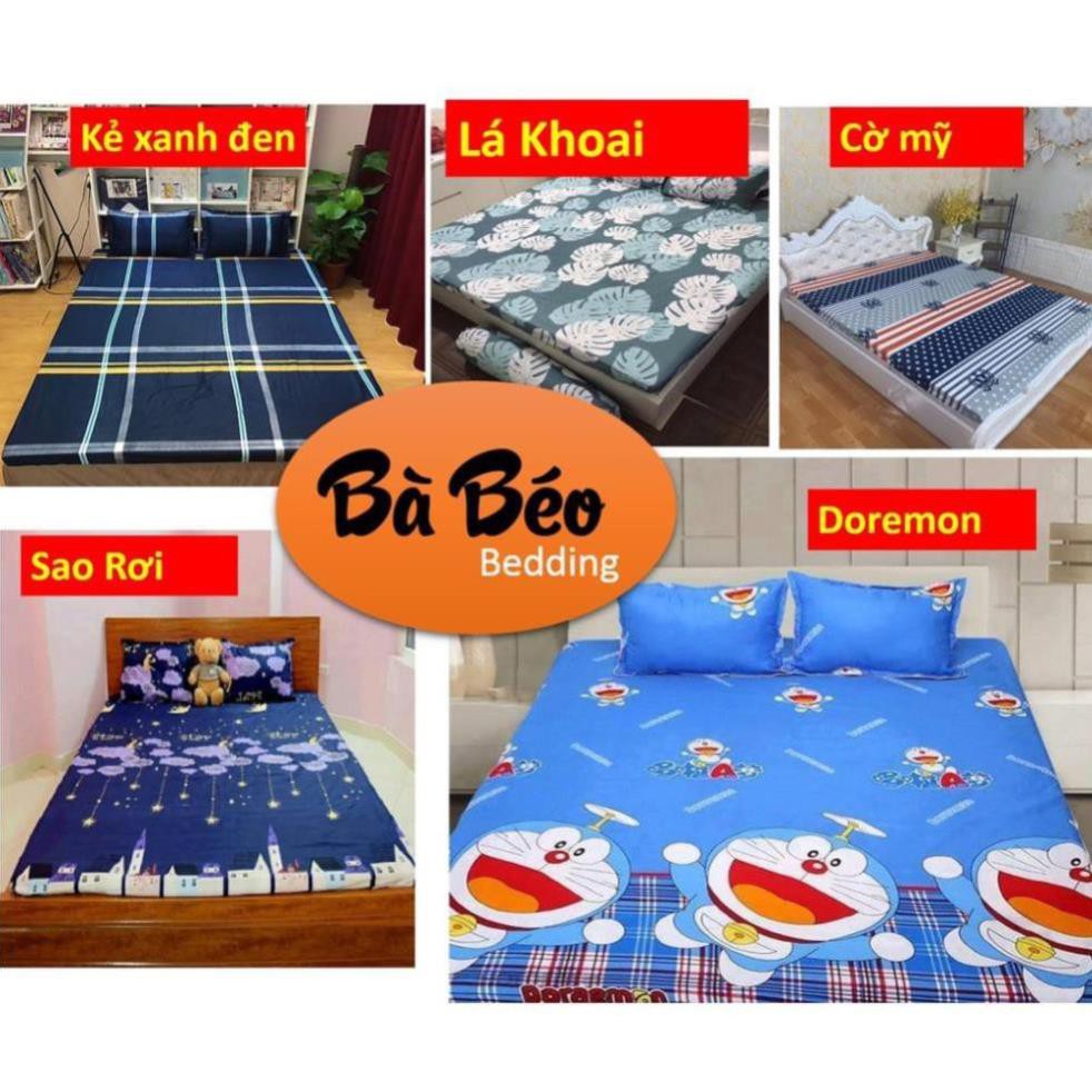 Ga Giường Drap Giường Chất Poly -Cotton Gồm Ga giường Và 2 Áo Gối, Ga Chun 1 lớp, Album Ga Giường Đẹp mẫu mới nhất.