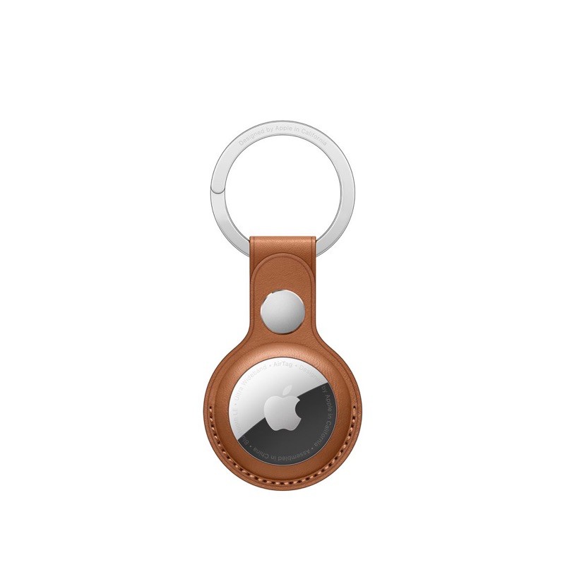 Dây Đeo Da Case Airtag Leather Key Ring - Móc Khoá Da Bảo Vệ Airtag