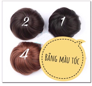 Tóc giả búi củ tỏi - Tóc búi cục tròn Loại 1
