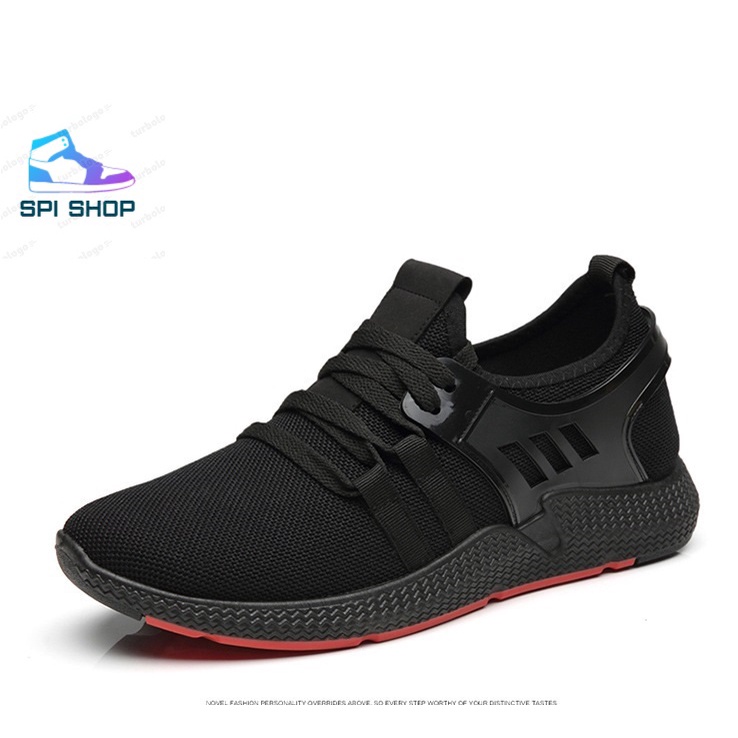 Giày Thể Thao Nam Tập Gym Chạy Bộ Thể Dục cổ thấpmàu Đen