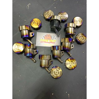 Bình dầu full titan hoặc bình dầu nhựa khói + nắp dầu titan gắn xe đi dĩa sau và tay thắng bình dầu rời