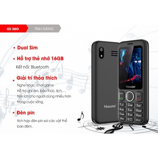 Điện thoại Masstel IZi 280 - 2.8 inch
