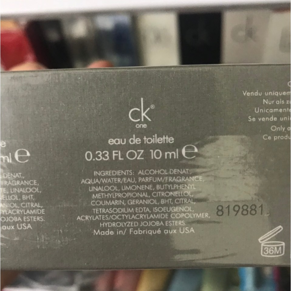 Set Nước Hoa Nam CK 5 chai 10ml Chính Hãng Made In USA | BigBuy360 - bigbuy360.vn