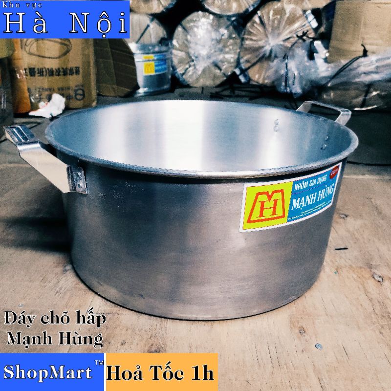 Đáy chõ xôi cao thành nhôm Mạnh Hùng đủ size 20, 22, 24, 26, 28, 30, 32, 36, 40, 42, 44, 46, 48 cm