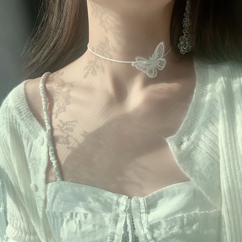 Vòng cổ choker mặt hình bướm kiểu dáng thời trang sang trọng cho nữ