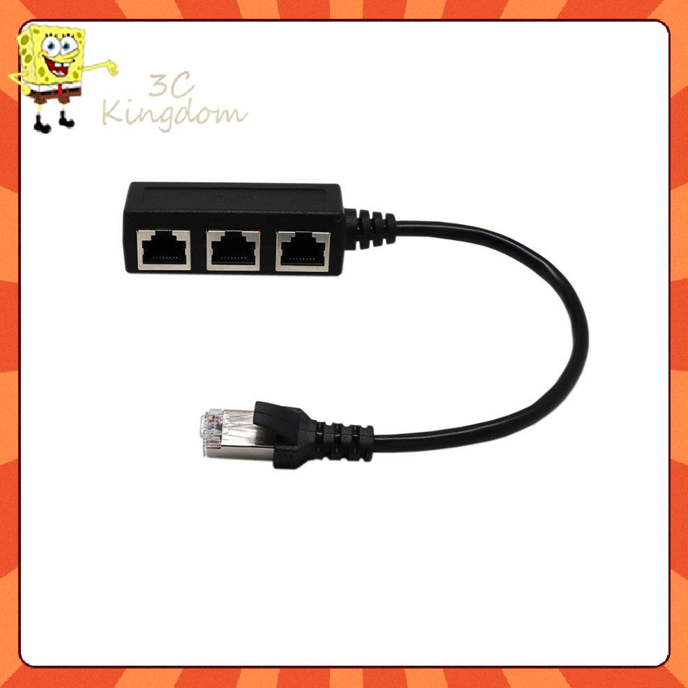 Cáp Chia Cổng Mạng Lan Rj45 1 Male Sang 2 / 3 Female | BigBuy360 - bigbuy360.vn