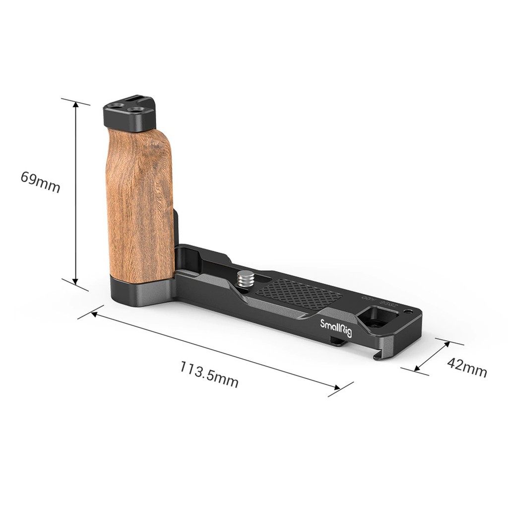 SmallRig L-Shape Wooden Grip 2936 with Cold Shoe for Sony ZV1 Camera - Hàng Chính Hãng