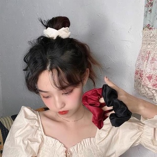 Dây Cột Tóc Scunchies nhiều màu Hàn Quốc, scunchies lụa phi bóng, hoa,caro (Ảnh Thật)