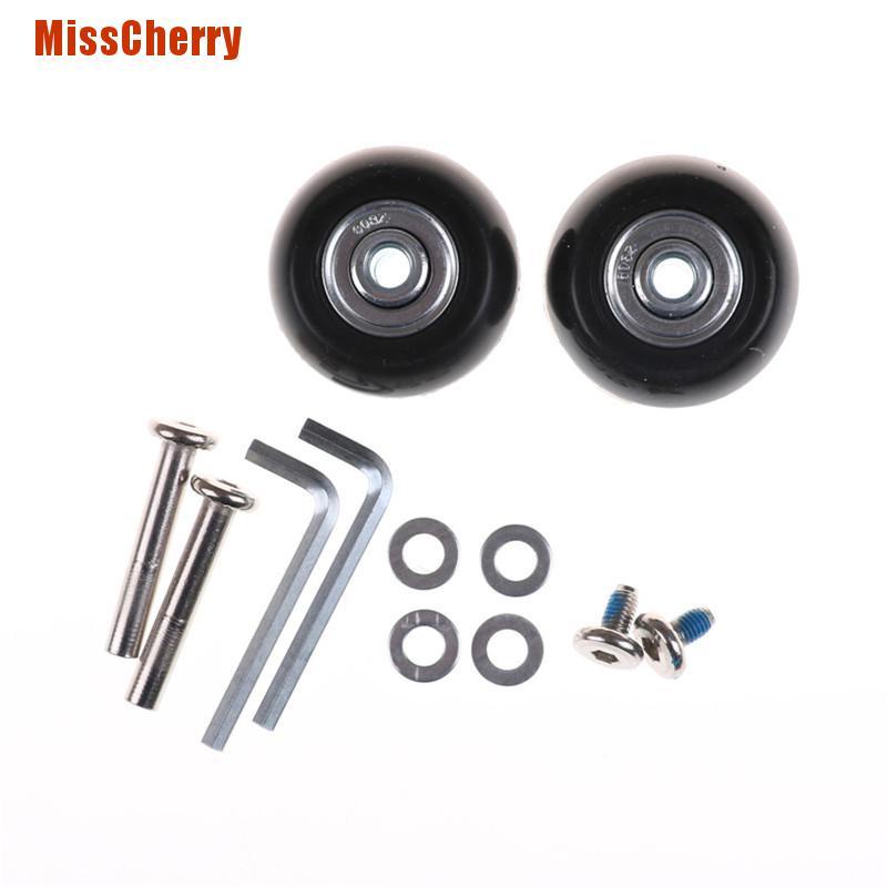 Bộ 2 Bánh Xe Thay Thế Cho Vali Kích Thước 40x18mm