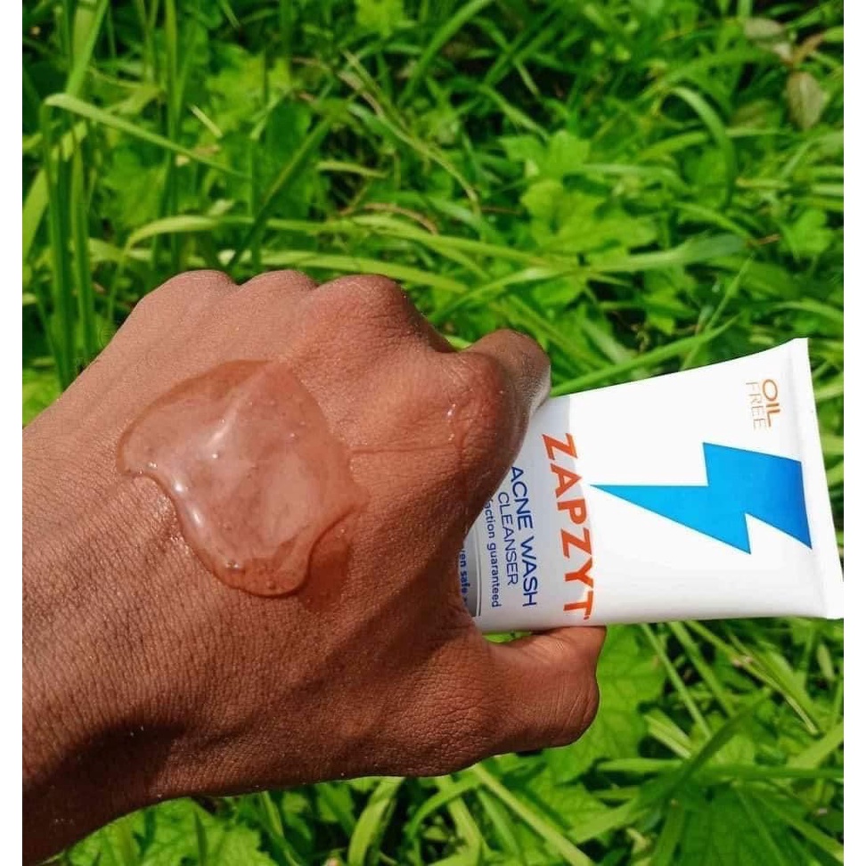 Sữa rửa mặt ZAPZYT Acne Wash Effective & Gentle Cleanser dành cho da mụn & gel bôi mụn benzoyl peroxide 10%