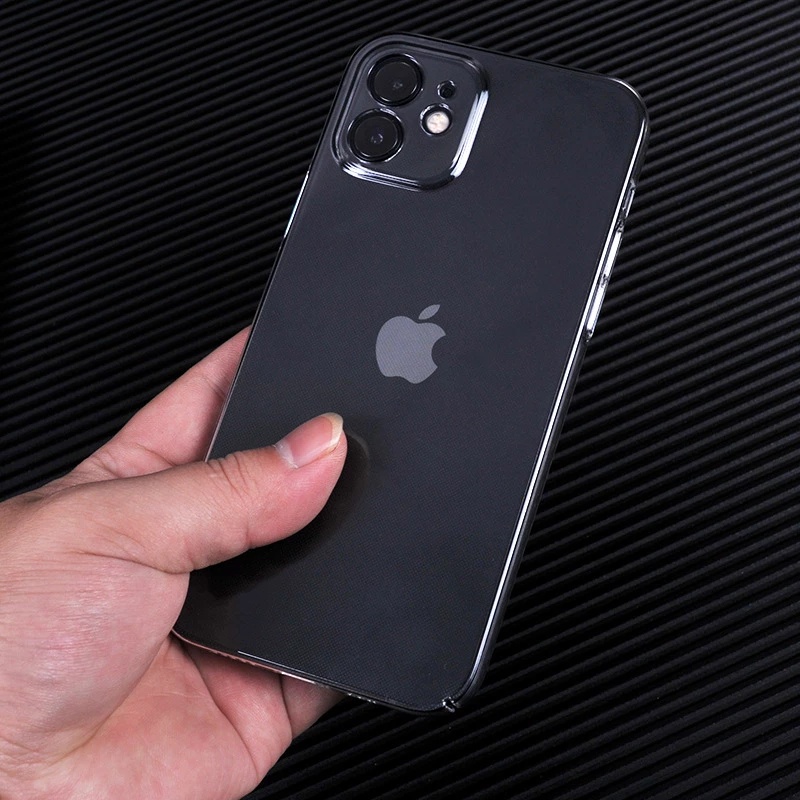 Ốp Điện Thoại PC Cứng Trong Suốt Siêu Mỏng Bảo Vệ Camera Cho Iphone 13 12 11 Pro Max MINI X XR XSMAX SE 7 8 PLUS