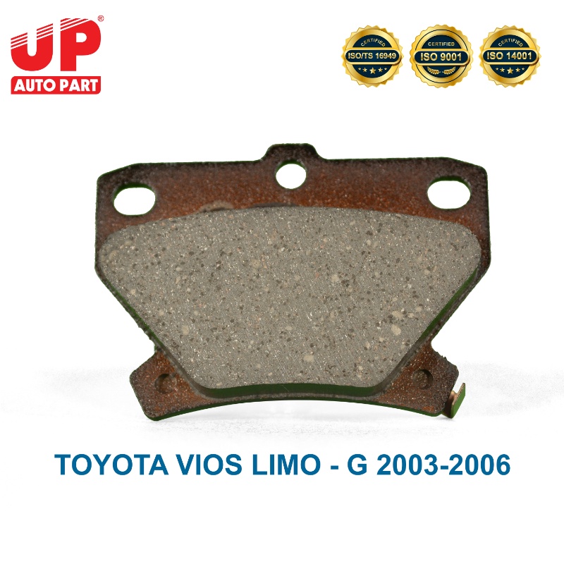 Má phanh bố thắng đĩa sau ô tô TOYOTA VIOS LIMO - G 2003-2006
