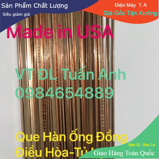 [Giá Gốc ]Combo 10 Que Hàn Ống Đồng Mỹ - Made in USA