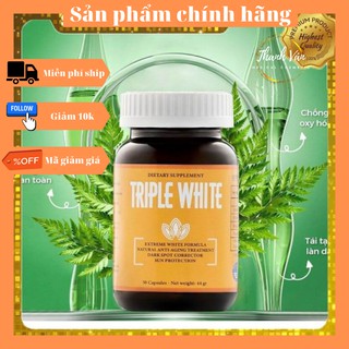 Viên uống trắng da chống nắng triple white hộp 50 viên