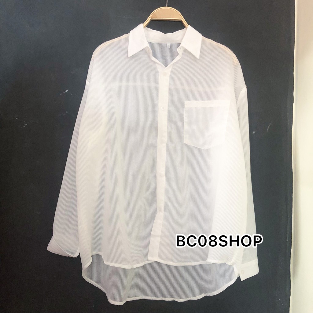 Áo Sơ Mi Nữ Dài Tay Có Túi Basic Đuôi Tôm (4 màu) có size - BC086