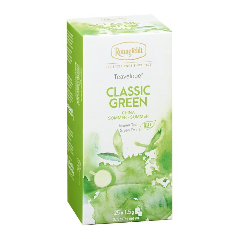 TRÀ CLASSIC GREEN RONNEFELDT TEAVELOPE  TÚI LỌC 25 GÓI