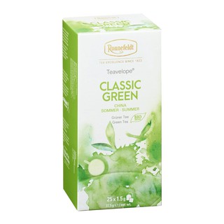 Trà classic green ronnefeldt teavelope túi lọc 25 gói