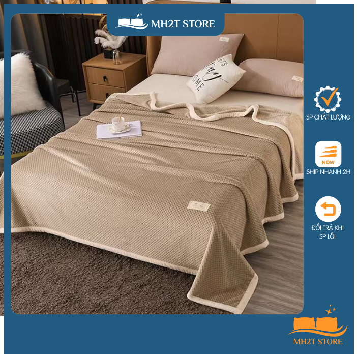 Chăn Nỉ Lỗ Tổ Ong Nhật Bản Siêu Mướt - Chăn Nỉ Văn Phòng Đắp Thu Đông Cực Ấm SHOP MH2T STORE