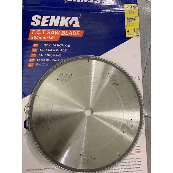 LƯỠI CẮT NHÔM HỢP KIM SENKA 355 X 3.2 X 120T X 30MM CAO CẤP