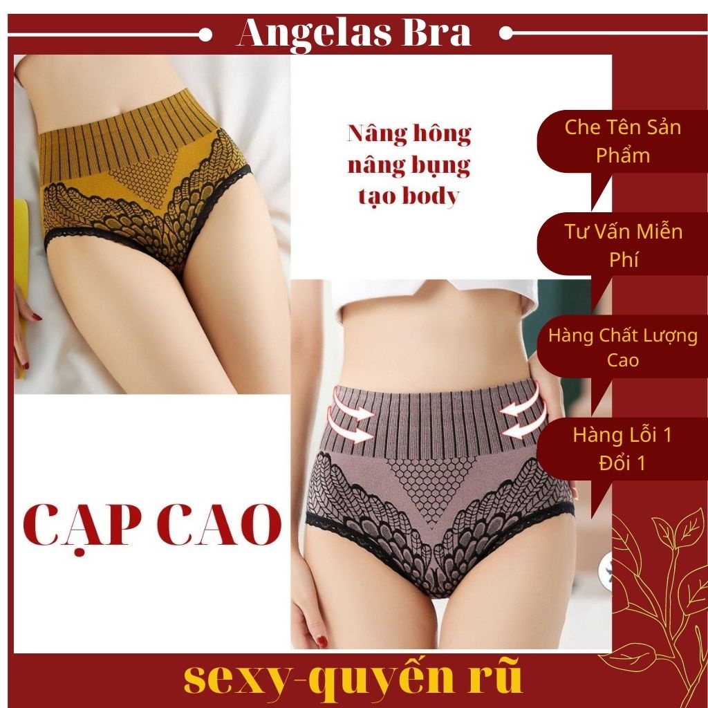 Quần lót nữ cạp cao kháng khuẩn, nâng hông, nâng bụng, đũng quần bằng cotton liền mạch, quần sịp nữ thoáng khí QL02