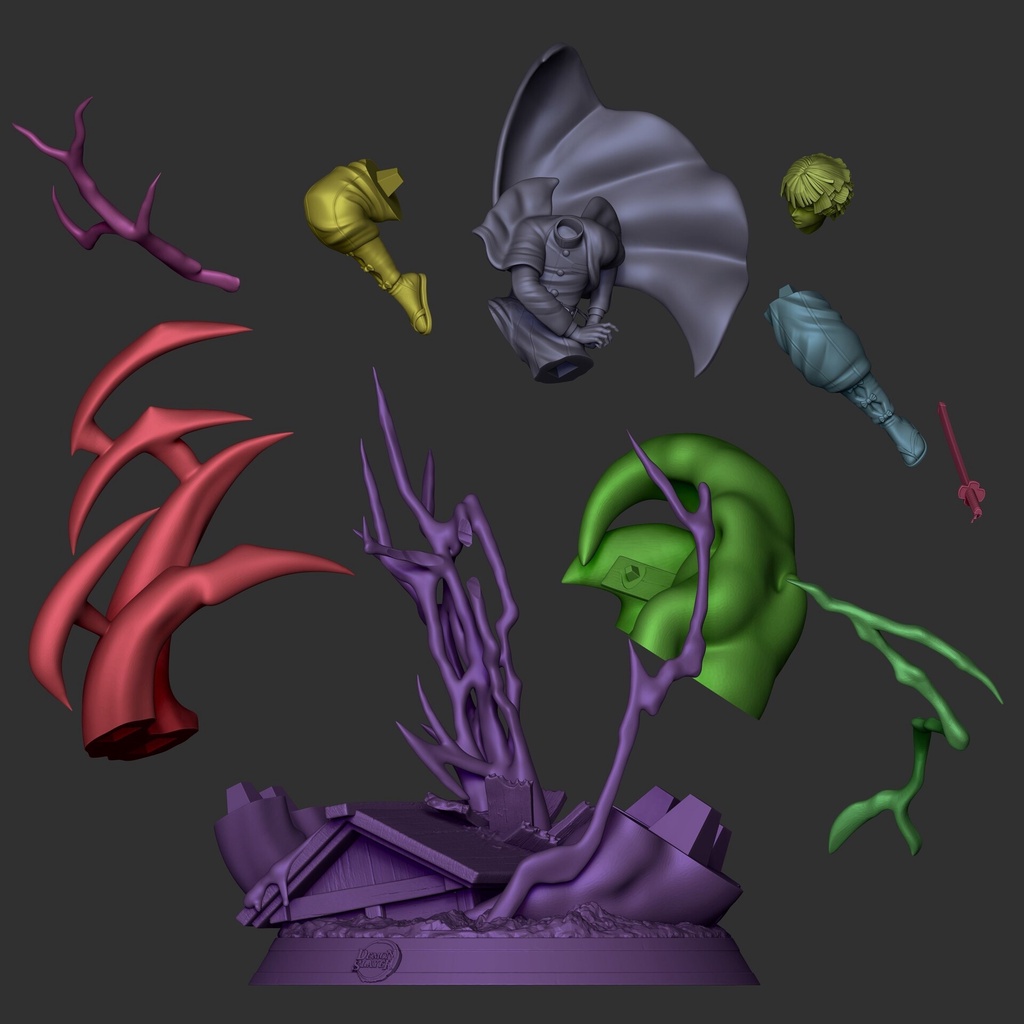 File in 3D Zenitsu from Kimetsu no Yaiba