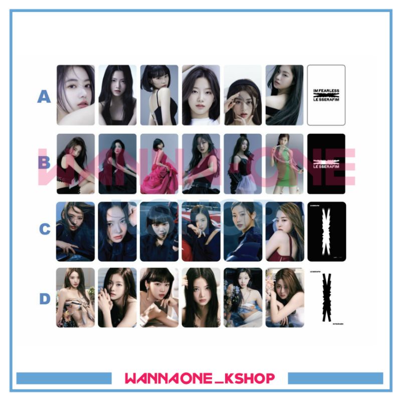 Photocard Không Dây dcc le sserafim