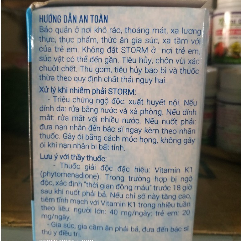 (Gói chia lẻ) 10 Viên Thuốc diệt chuột Storm - Thuốc diệt chuột thế hệ mới, Diệt chuột ngay từ lần ăn bả đầu tiên