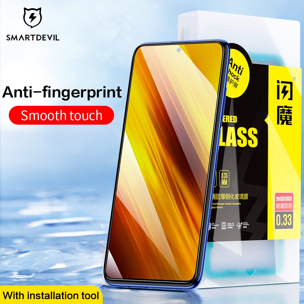 Kính cường lực SMARTDEVIL thích hợp cho xiaomi 12lite xiaomi poco m4 pro x3 pro poco f3 redmi note 10 pro 10s mi 11t pro