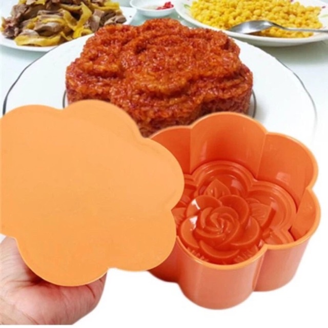 Khuôn ép xôi hình hoa hồng