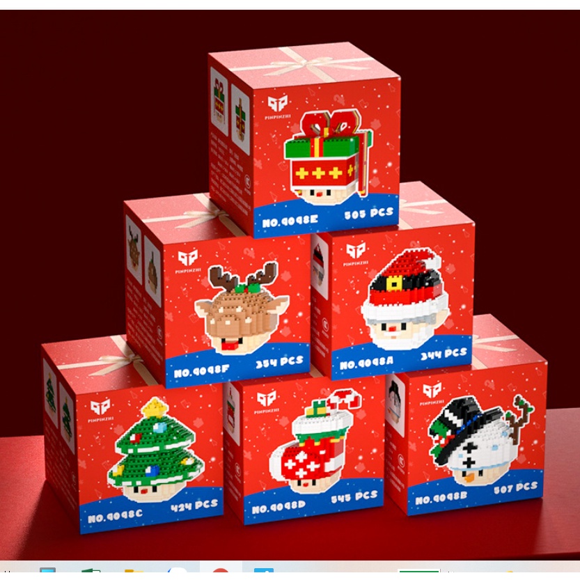 Bộ lắp ghé leogo cho bé hình ông già noel