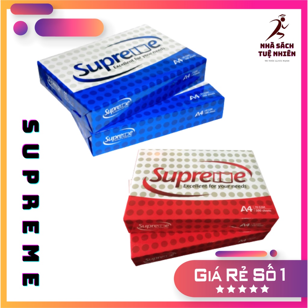 Giấy A4 Supreme 70gsm 80gsm giấy in photo giấy giá rẻ