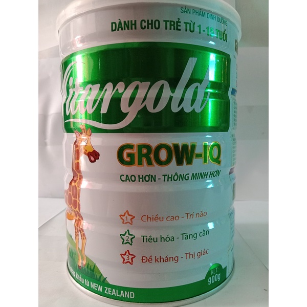 Sữa bột Vitargold tăng chiều cao cho trẻ từ 1 đến 15 tuổi - Hộp 900gram