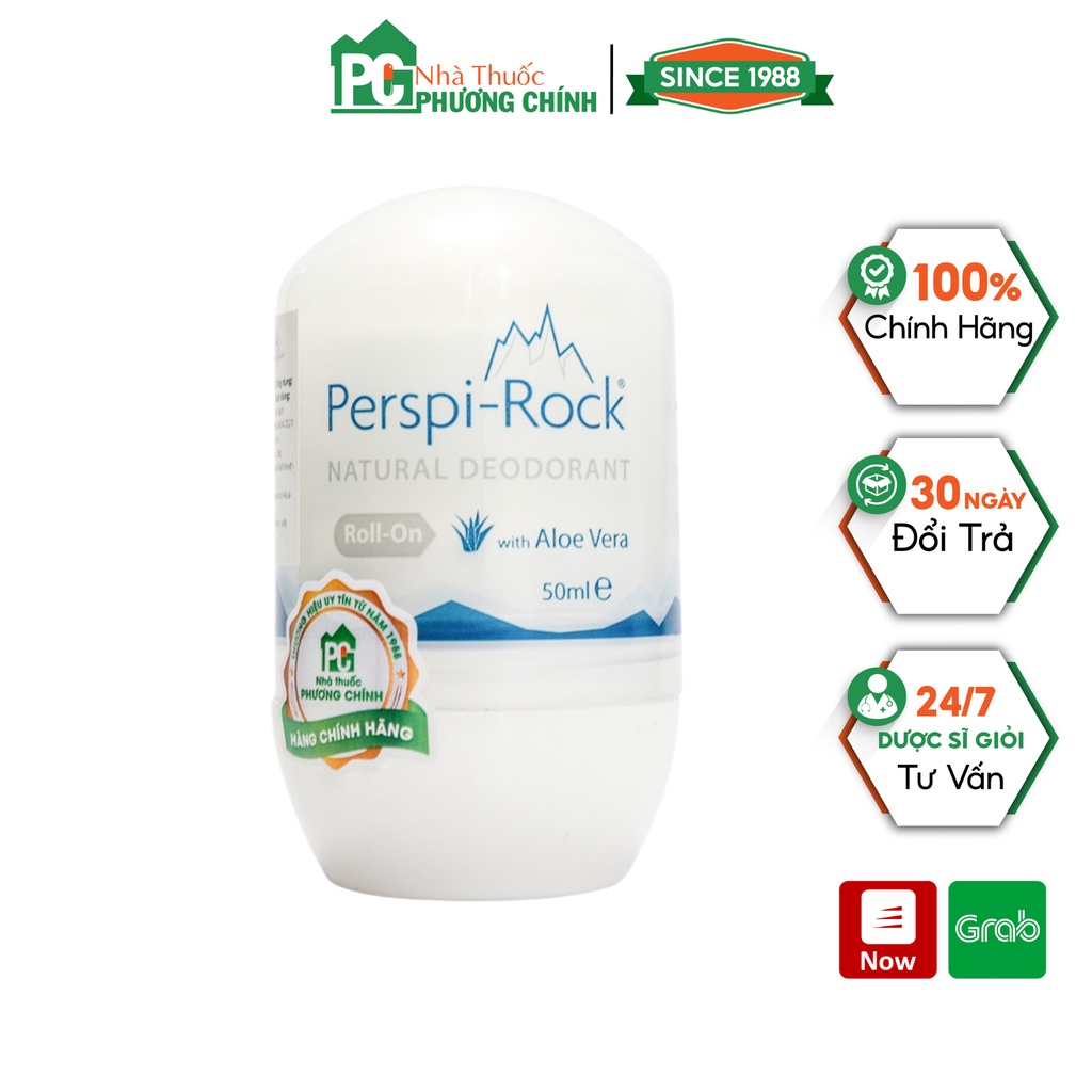 Lăn Nách Khử Mùi Perspi-Rock Hằng Ngày Cho Da Nhạy Cảm Giảm Mùi Hôi Cơ Thể Và Vùng Da Dưới Cánh Tay 50ml