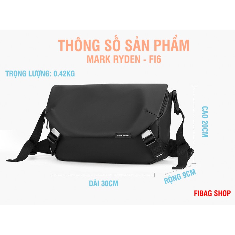 [[HÀNG BAO ĐẸP!!] Túi Đeo Chéo/ Cặp Xách Nam MARK RYDEN FI6 (CHEST BAG) Cao Cấp - Chống Thấm Nước - Chính Hãng | BigBuy360 - bigbuy360.vn