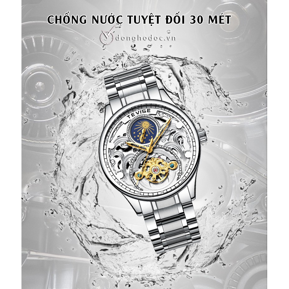 Đồng hồ Cơ Nam TEVISE HAYDEN- Dây Thép Đúc Đặt - Quý Ông Thời Thượng