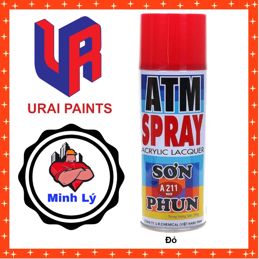 Sơn Phun ATM Spray Cao Cấp Đủ Màu  Chính Hãng URAIPAINTS