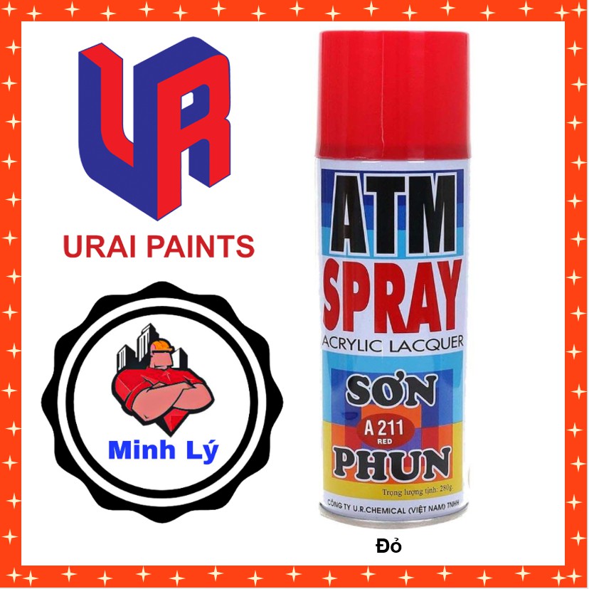 Sơn Phun ATM Spray Cao Cấp Đủ Màu (400ml/chai) Chính Hãng URAIPAINTS