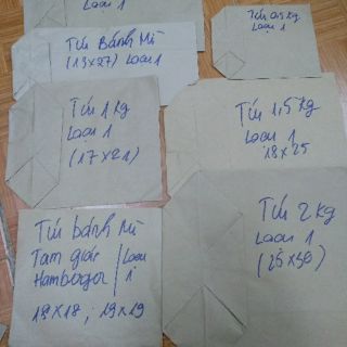 Combo 1000 túi 1kg +200 túi 0.5 kg