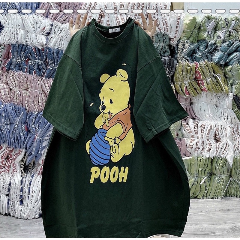 Áo phông gấu vàng ăn mật ong POOH TTA866