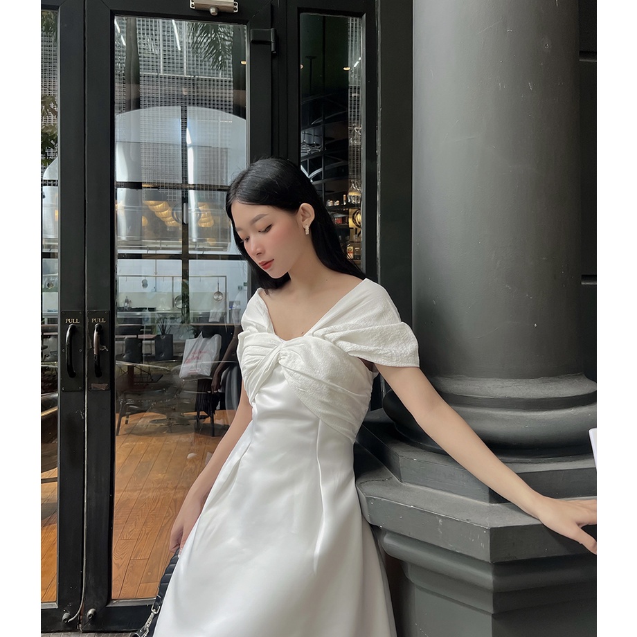 BBSTORE'S Đầm Xoè Dự Tiệc Phối Trễ Vai - TK212