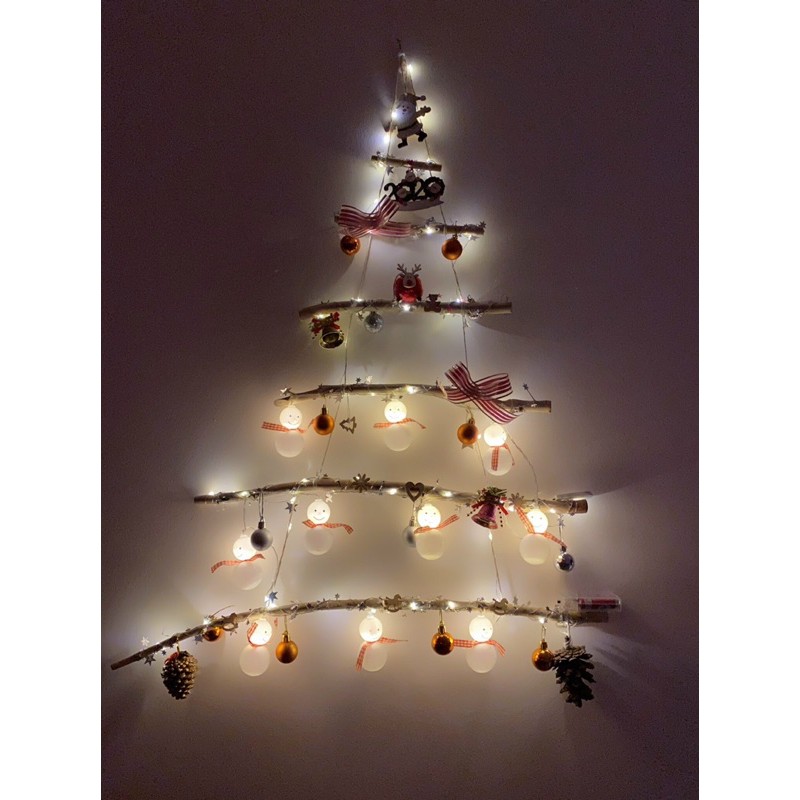 Combo 6 cành cây và dây thừng làm cây thông Noel