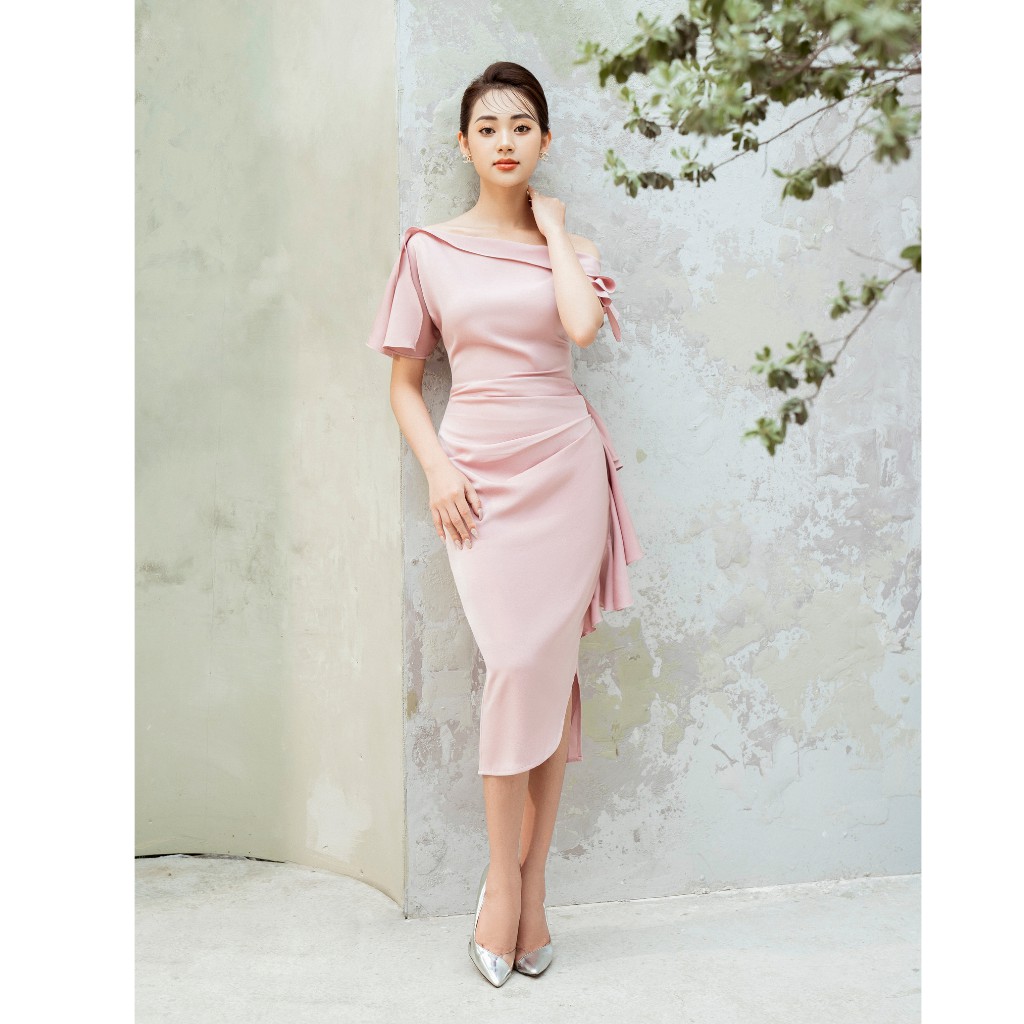 Váy ôm lệch vai bèo rũ Zym's House - LT180 | BigBuy360 - bigbuy360.vn