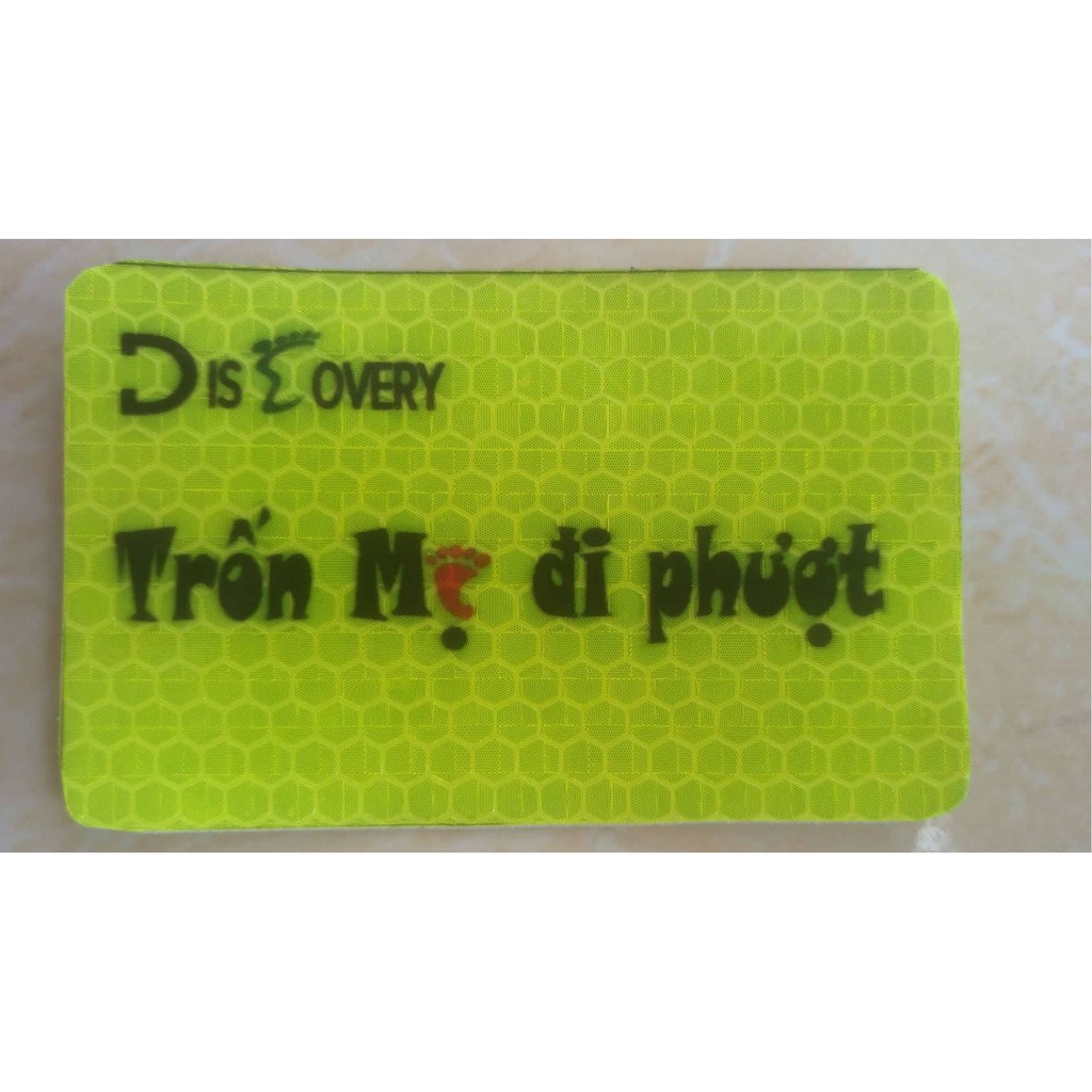 logo phượt , tem phượt , tem xe , phản quang