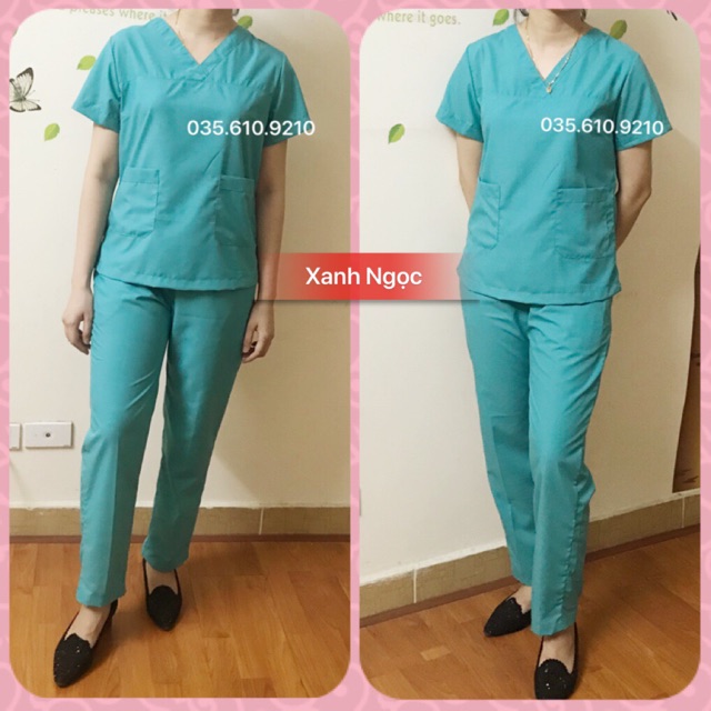 Đồng Phục Spa, Đồng Phục Thẩm Mỹ - Màu XANH NGỌC