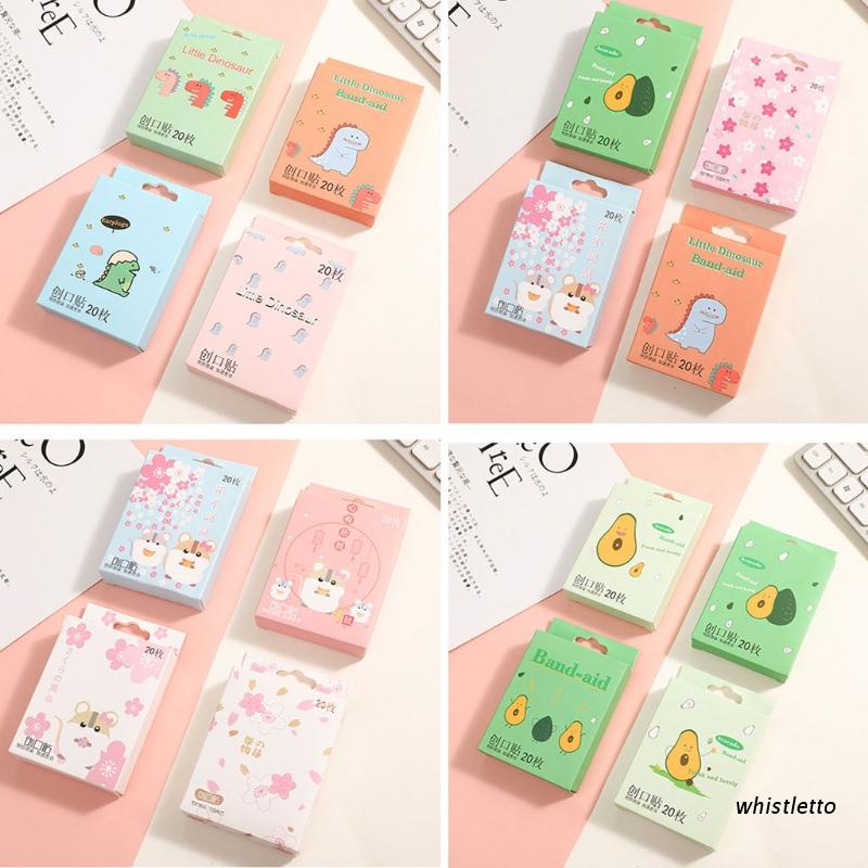 [Hàng mới về] Set 80 băng cá nhân họa tiết hoạt hình thoáng khí cho bé sơ sinh